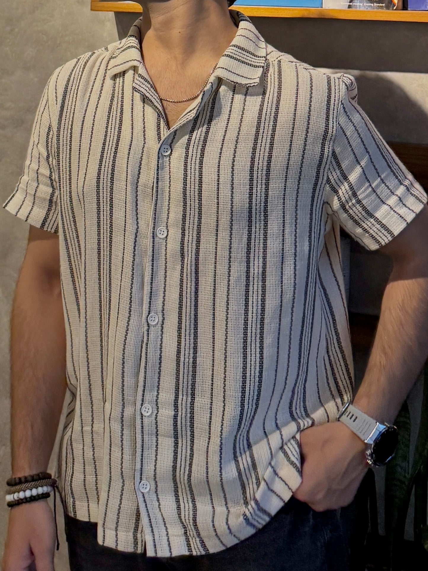 crochet button down