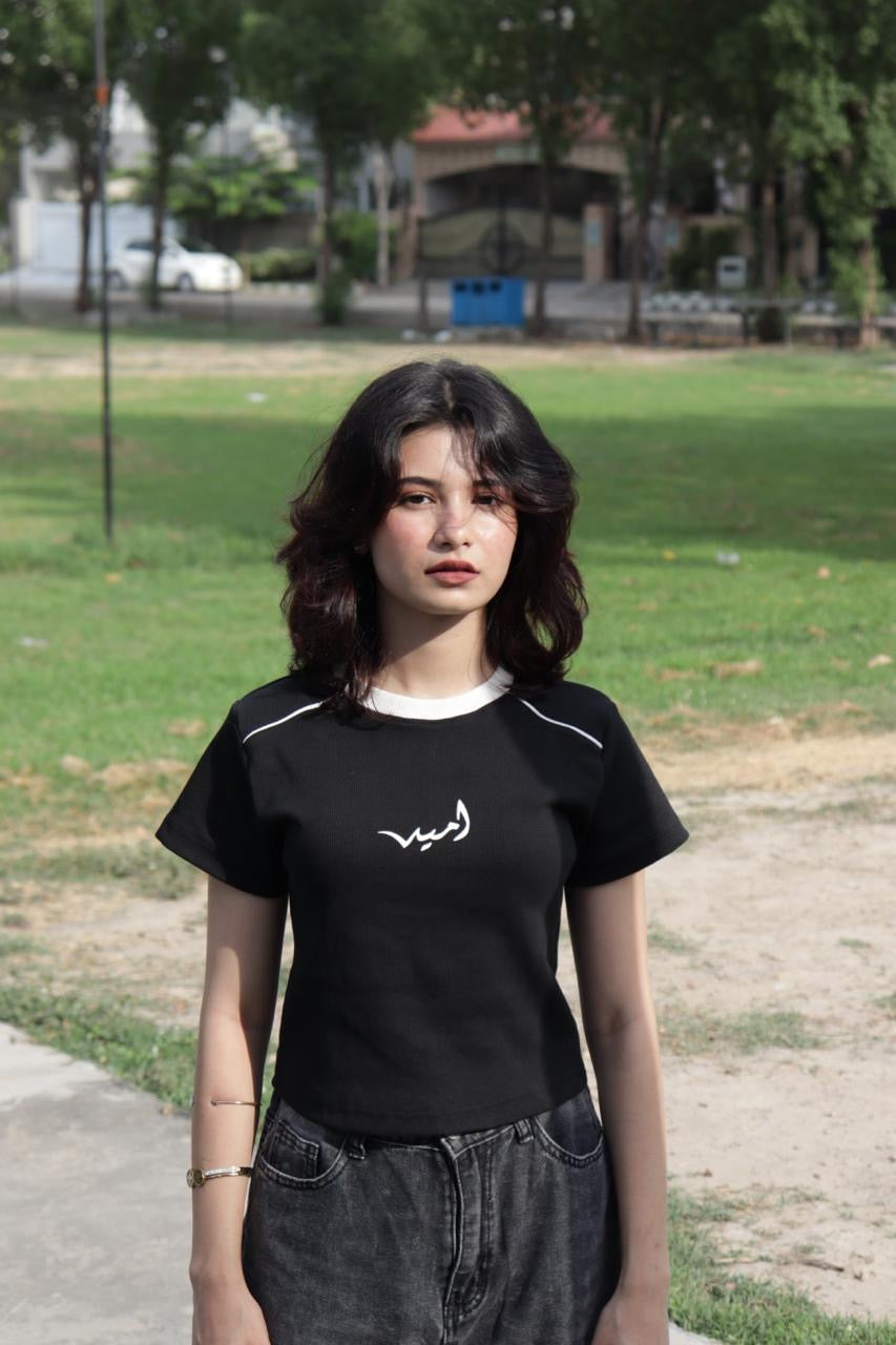 Ribbed “Stealth” baby tee