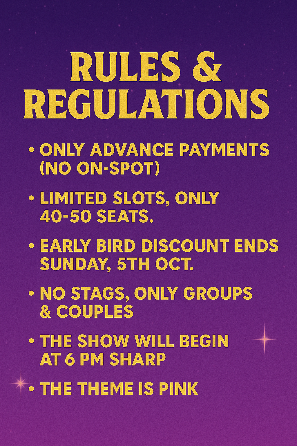 “Swiftie Night” tickets in LAHORE