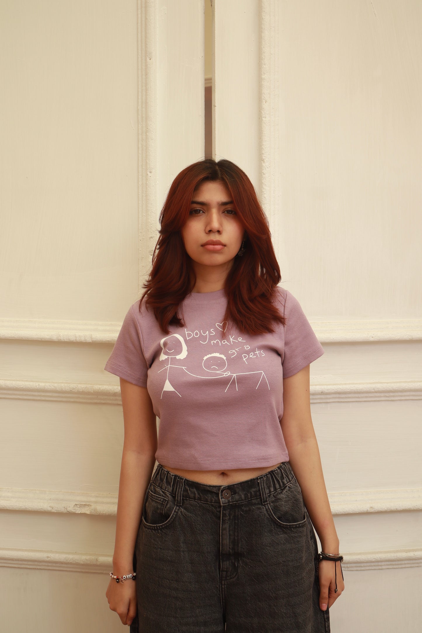 Ribbed “gr8 pets” baby tee