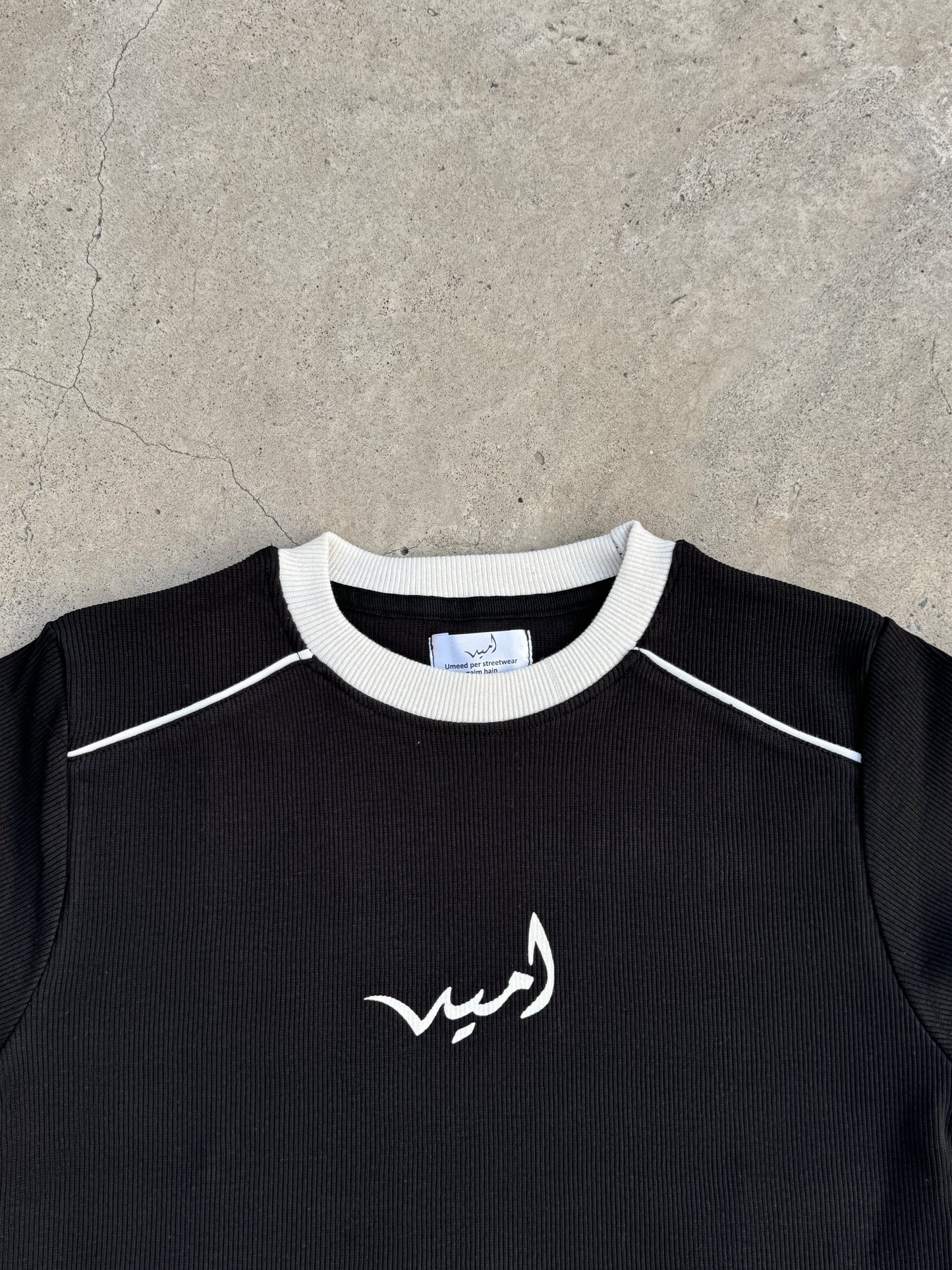 Ribbed “Stealth” baby tee