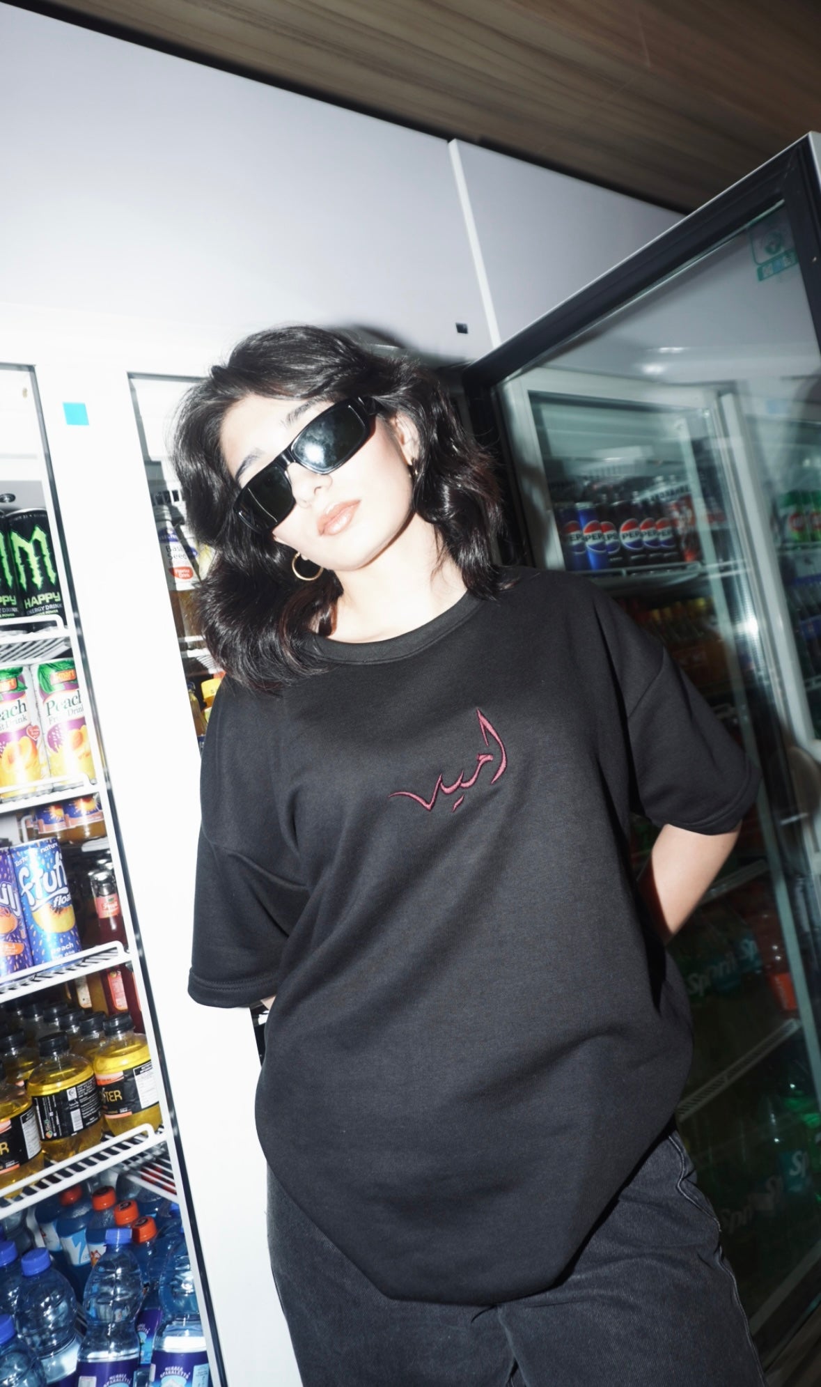 “Umeed basic” black tee
