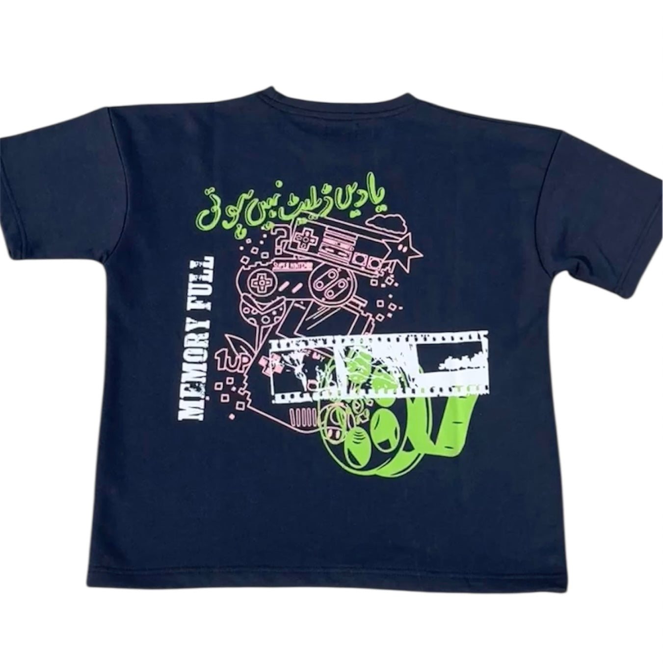 “YAADEIN DELETE NHI HOTI” blue tee