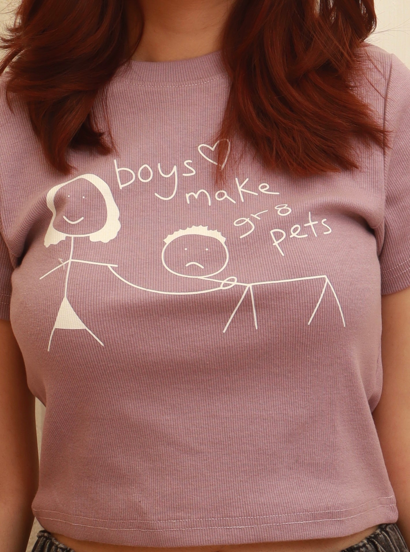 Ribbed “gr8 pets” baby tee