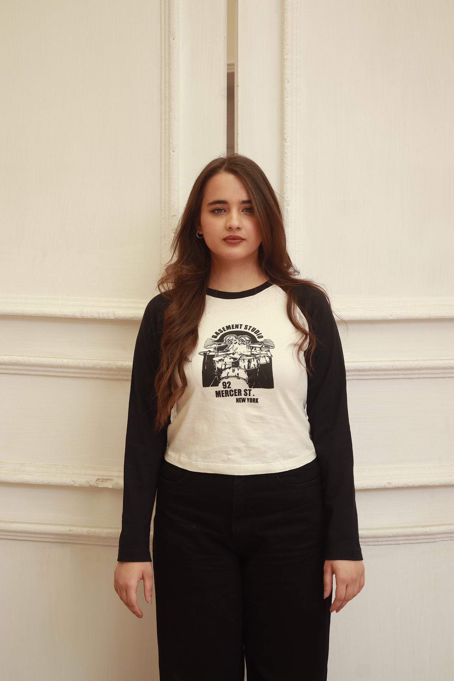 “Basement Studio” baby tee