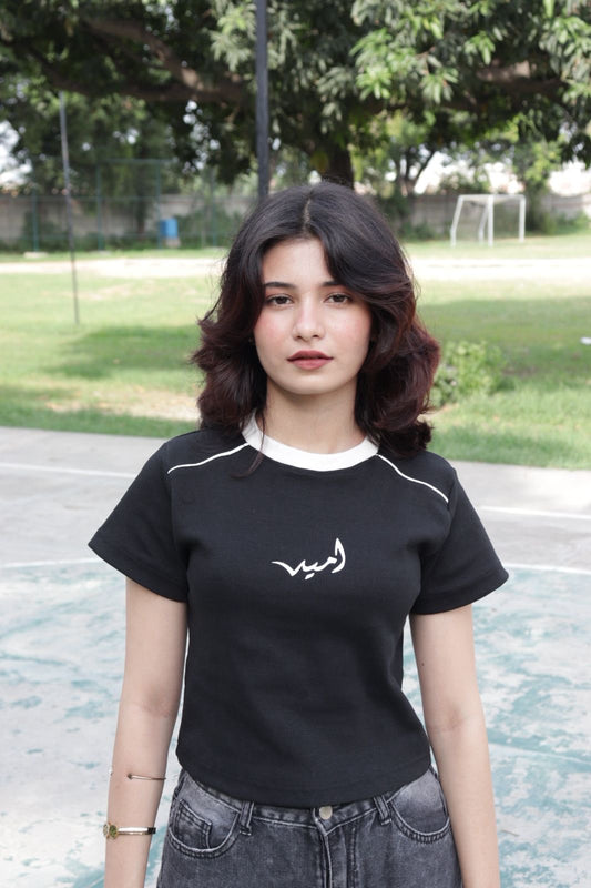 Ribbed “Stealth” baby tee