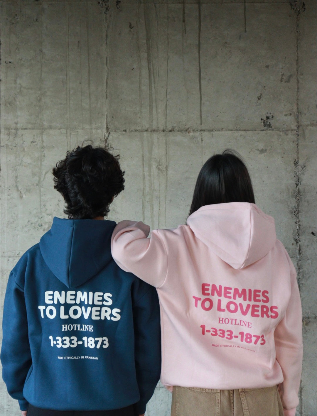 “Enemies to Lovers” blue hoodie