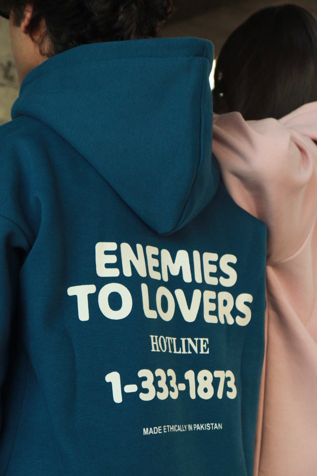 “Enemies to Lovers” blue hoodie