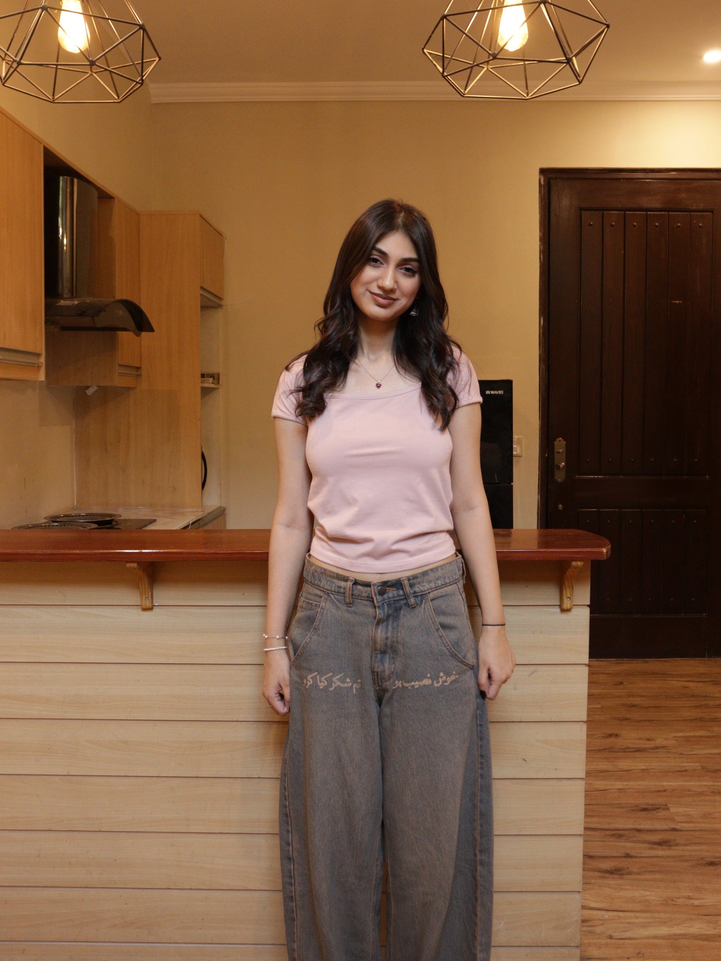 wide neck pink