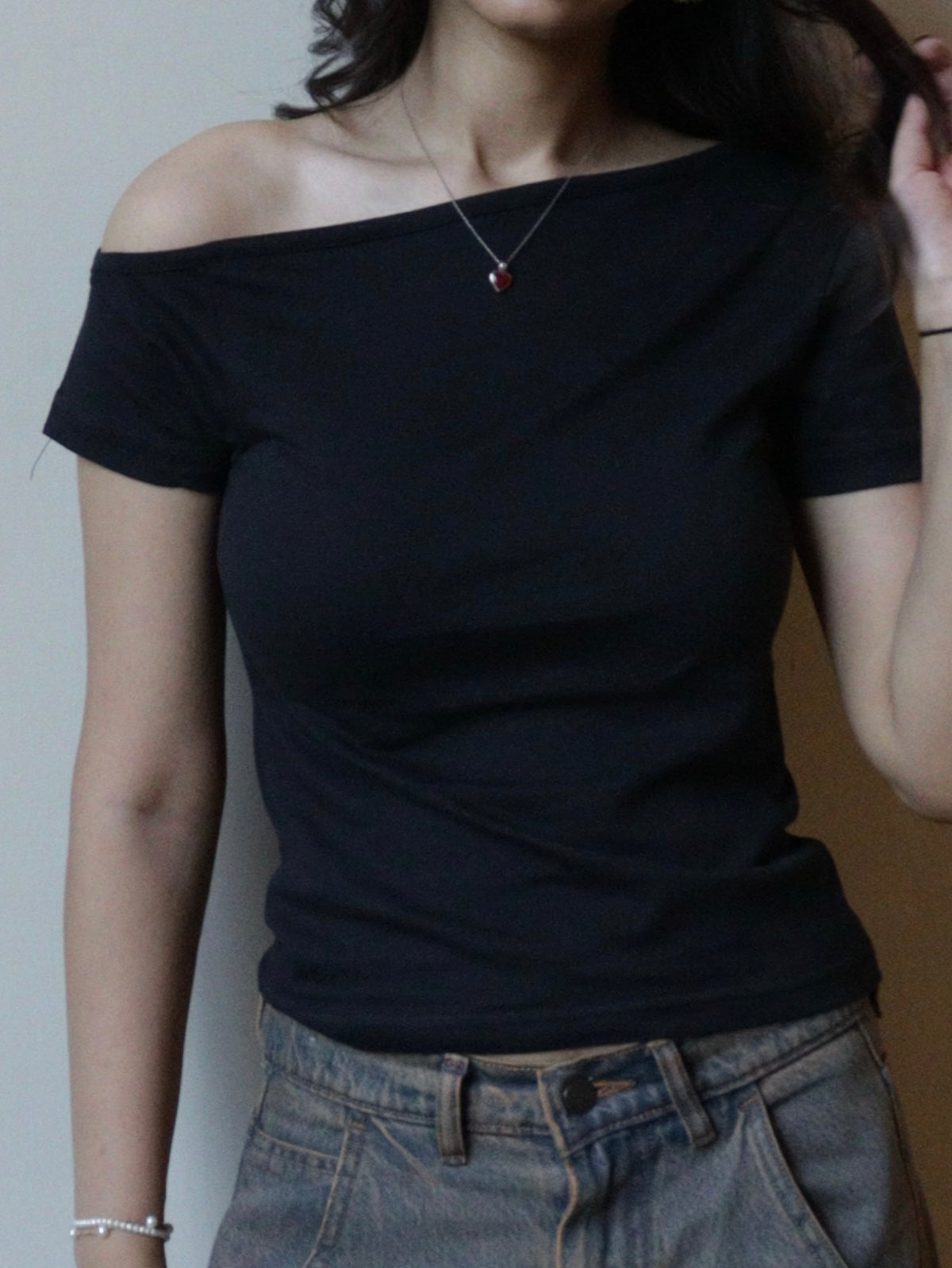 black off shoulder