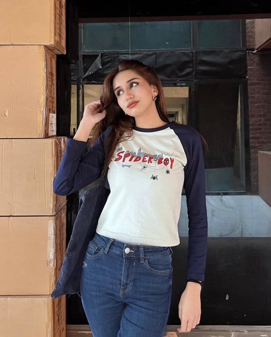 “spiderboy” baby tee