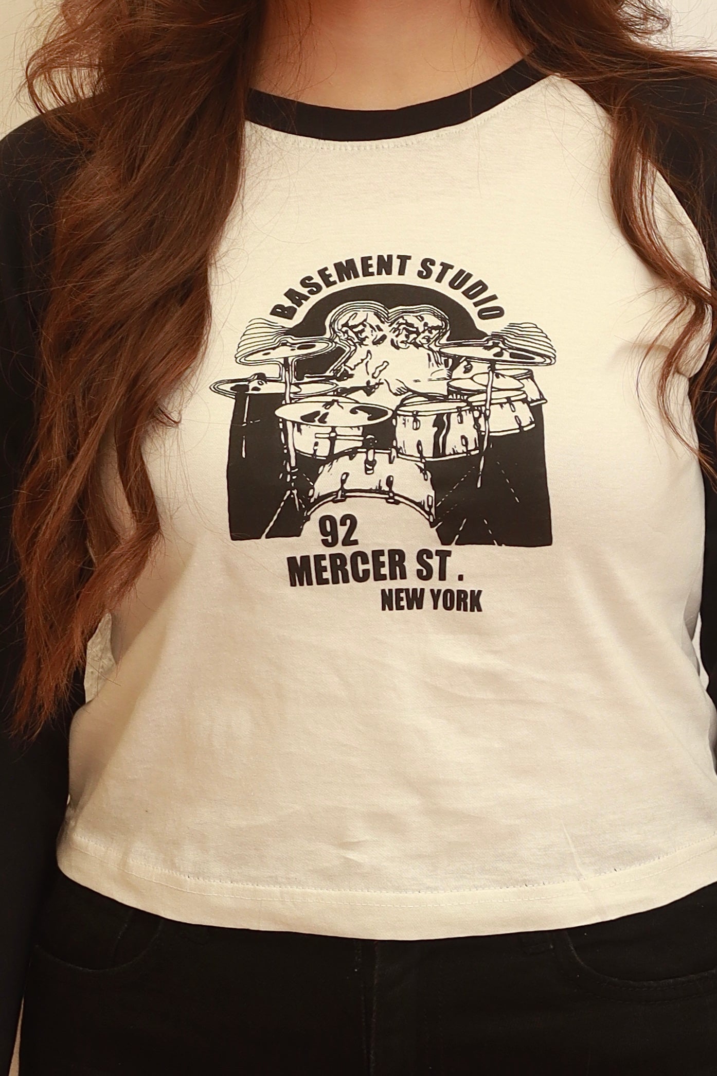 “Basement Studio” baby tee